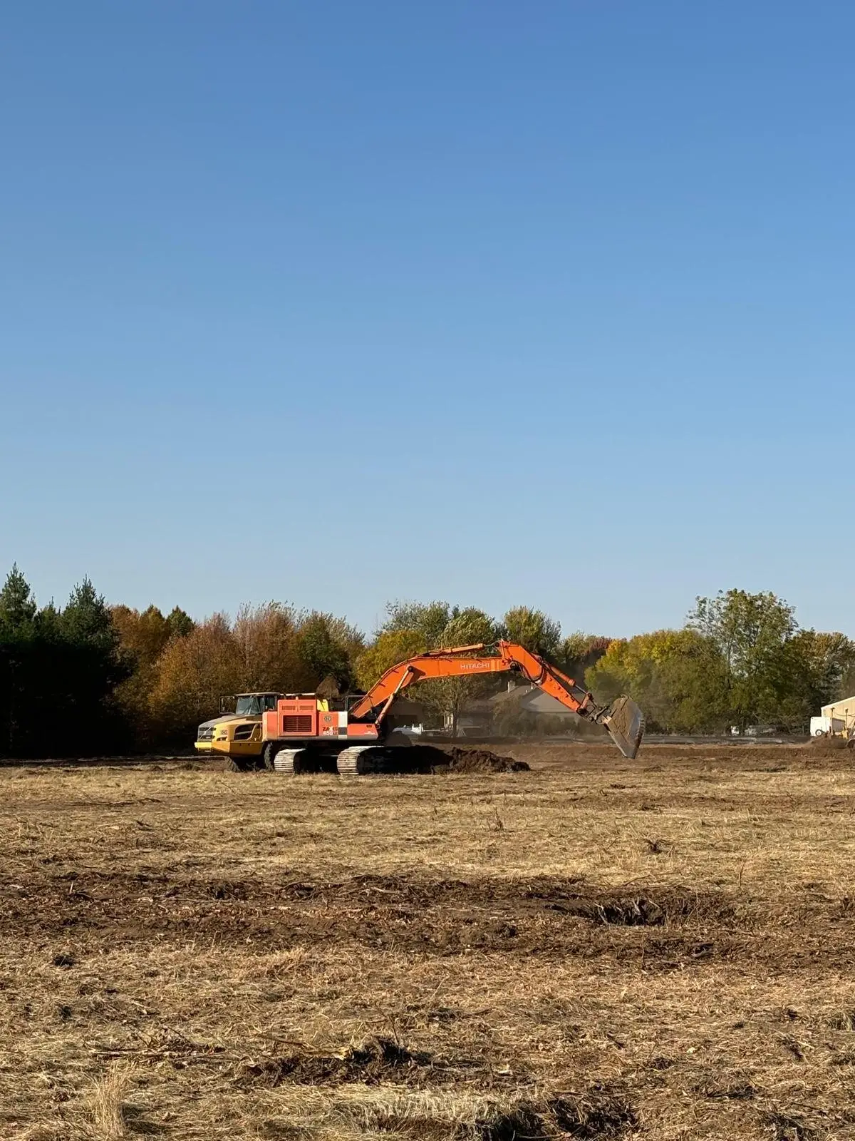 Phase 1 site work, March 2025 — earthwork, grading and road building (photo 1)