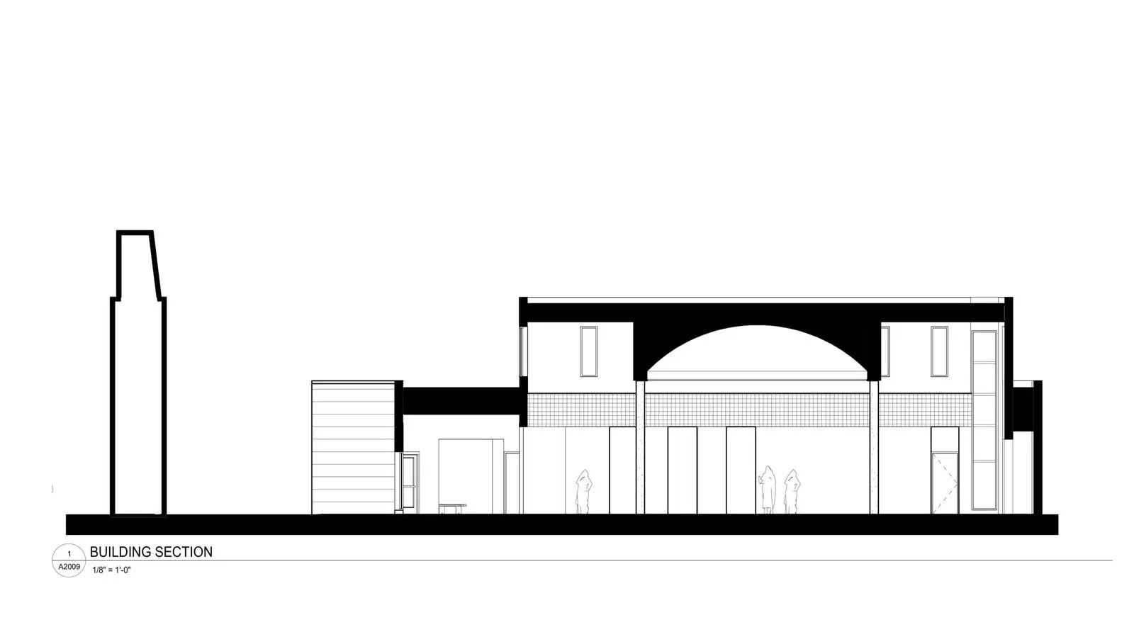 Building section drawing