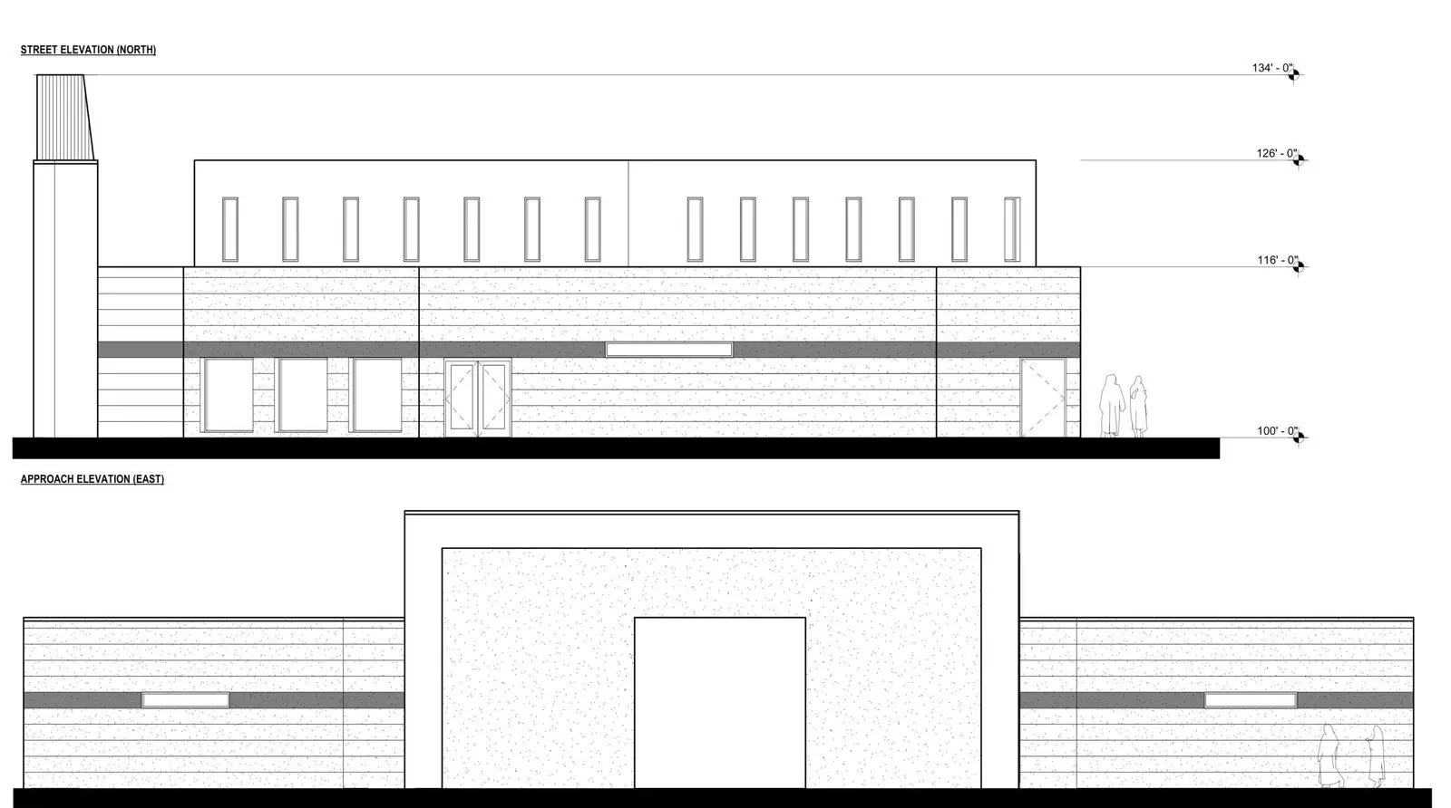 Exterior elevation drawings