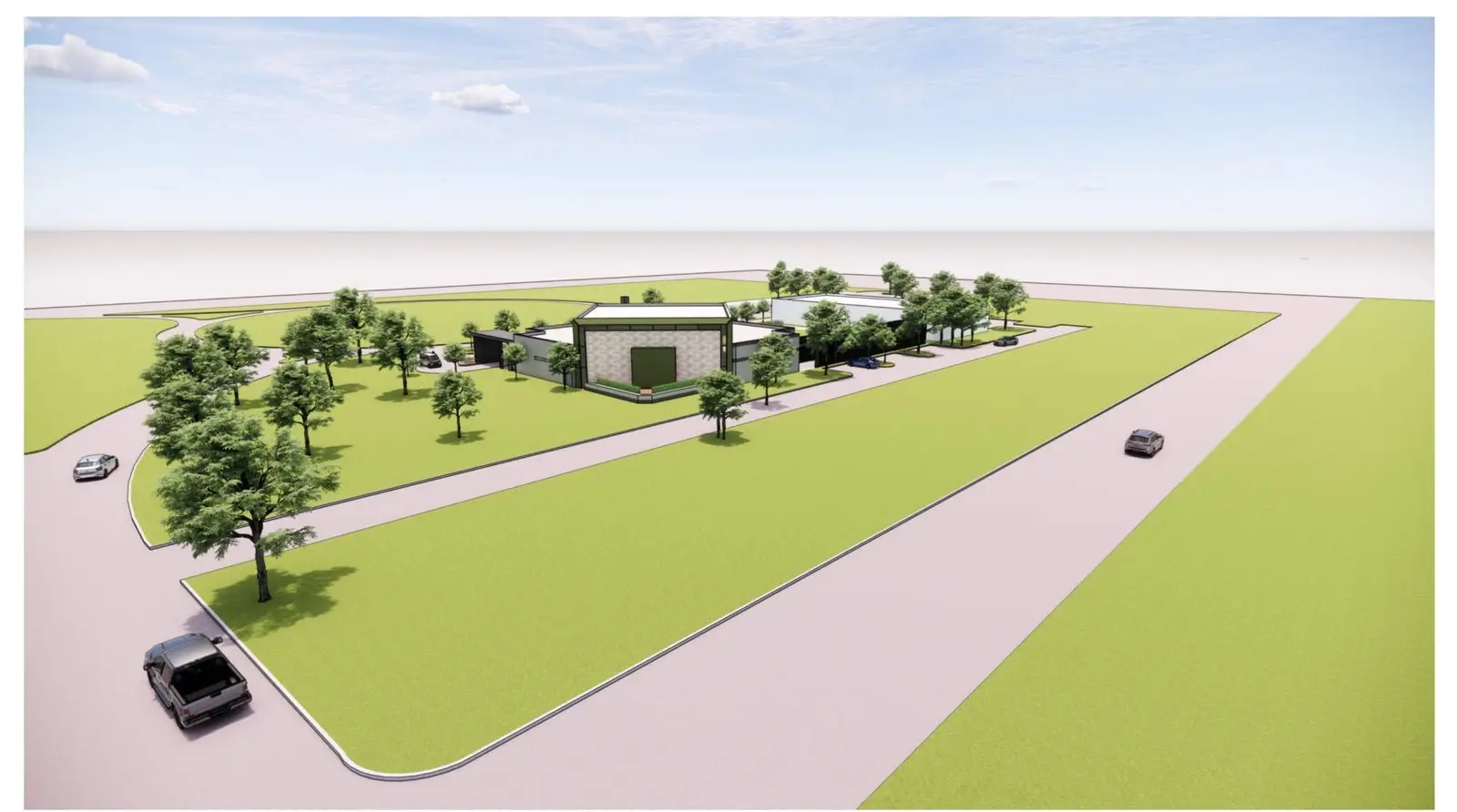Northeast bird’s-eye rendering, May 2025